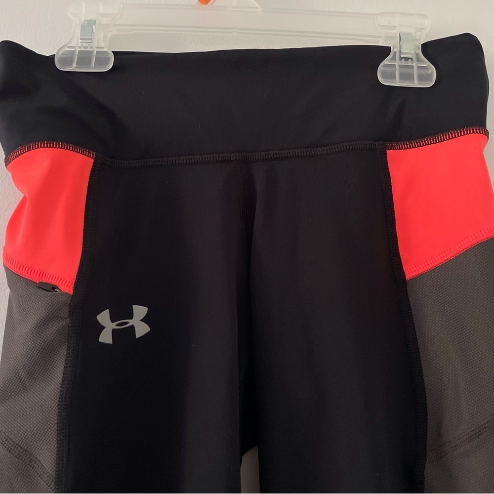 Under Armour HeatGear Compression Legging S/M Color Block Athleisure Activewear - Picture 2 of 13